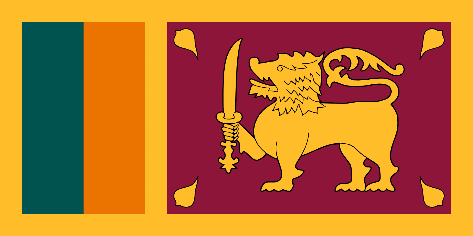 Résultat de recherche d'images pour "drapeau sri lanka"