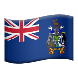 Géorgie du Sud-et-les Îles Sandwich du Sud Apple Emoji