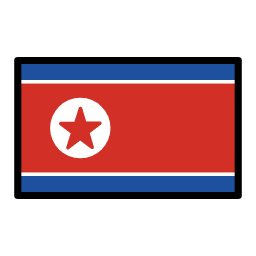 Corée du Nord OpenMoji Emoji