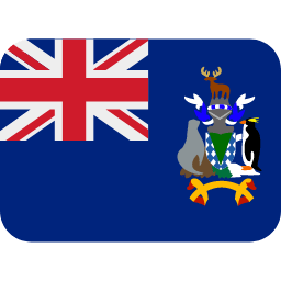 Géorgie du Sud-et-les Îles Sandwich du Sud Twitter Emoji