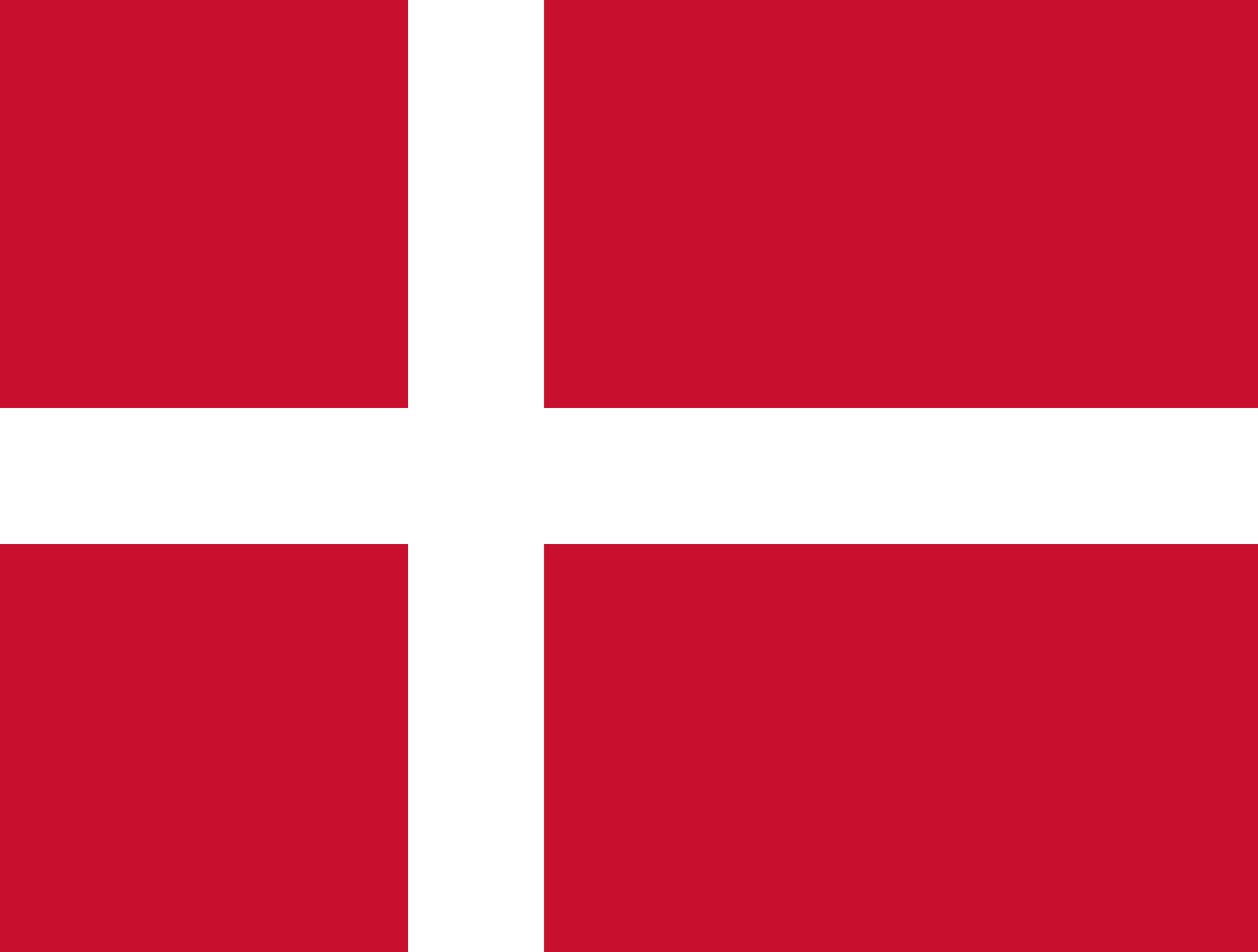 Mini Drapeau Fanion Danemark - 15x10 Cm - Polyester Imprimé Recto-verso - Décoration Voiture, événements