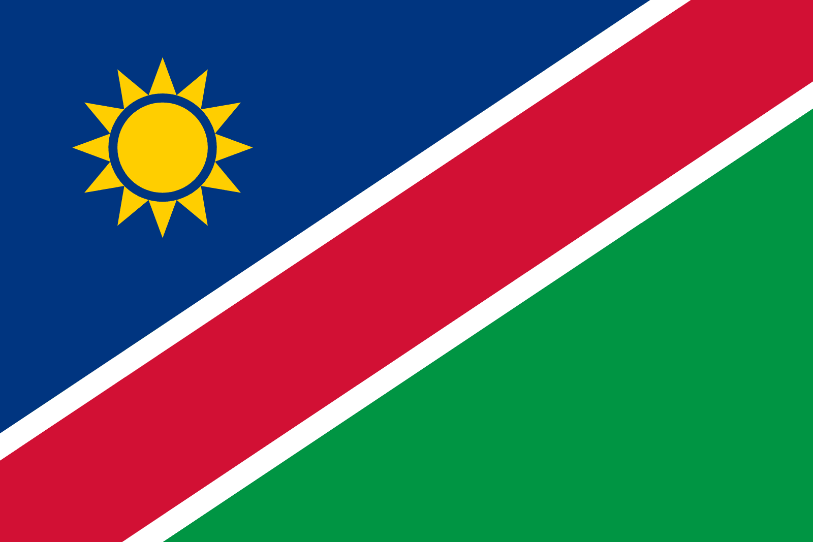 Drapeau de la Namibie | Drapeauxdespays.fr