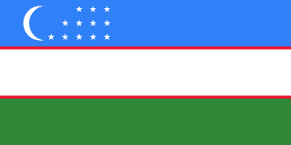 Drapeau de l'Ouzbékistan