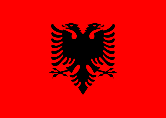 Drapeau de l'Albanie