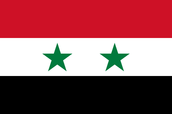 Drapeau de la Syrie